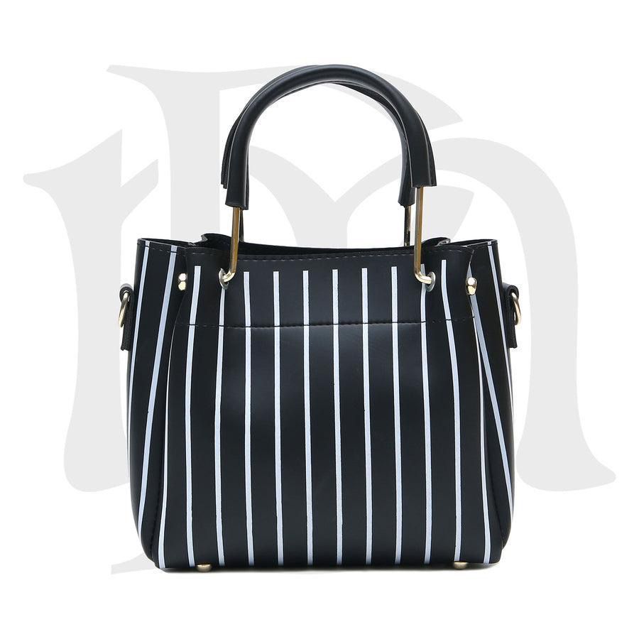 Stripe Allure Handbag - 2 Piece