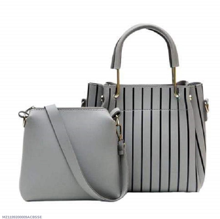 Stripe Allure Handbag - 2 Piece