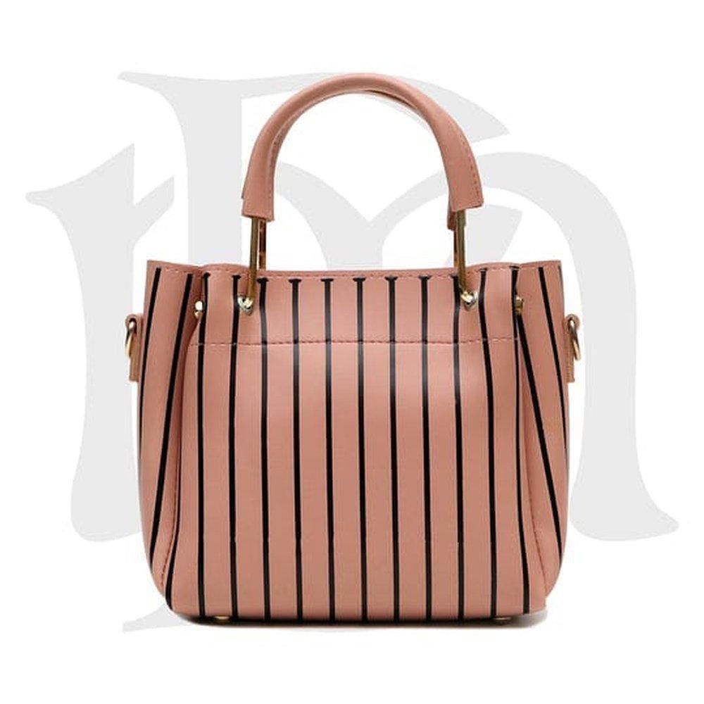 Stripe Allure Handbag - 2 Piece