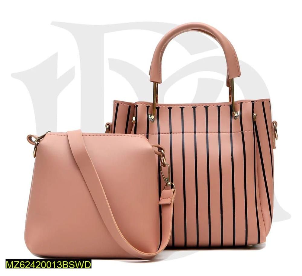 Stripe Allure Handbag - 2 Piece