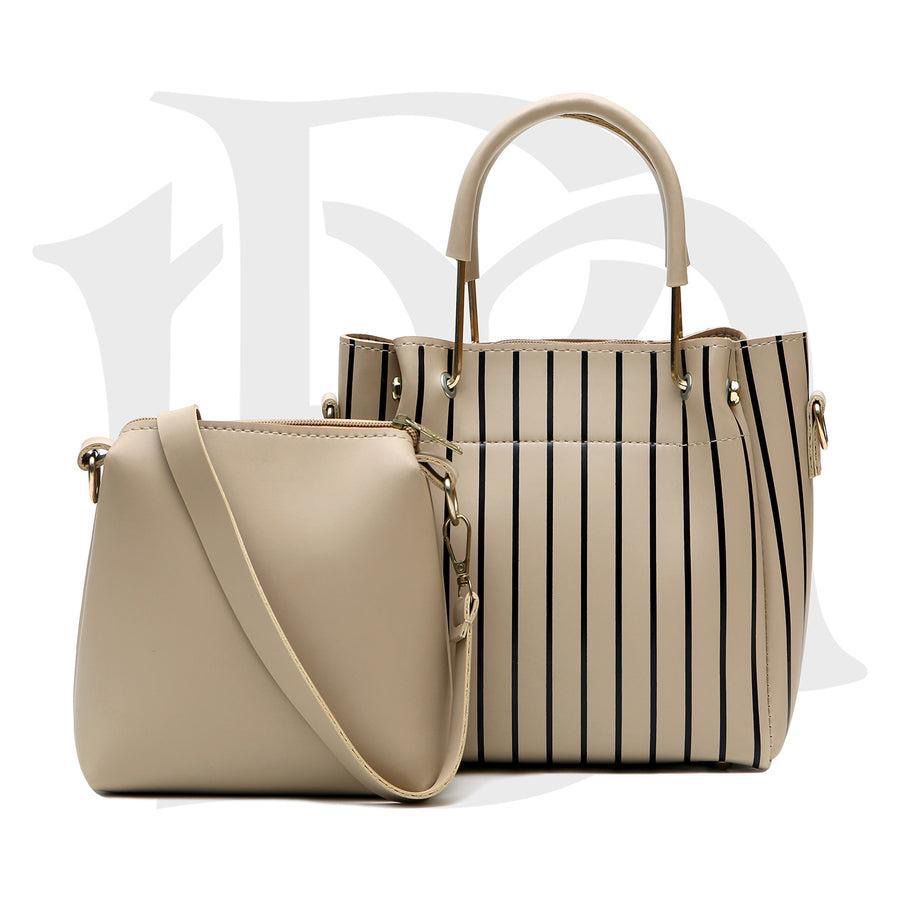 Stripe Allure Handbag - 2 Piece