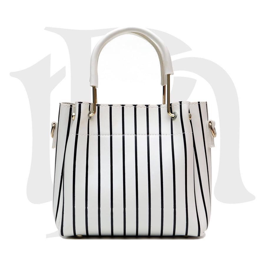 Stripe Allure Handbag - 2 Piece